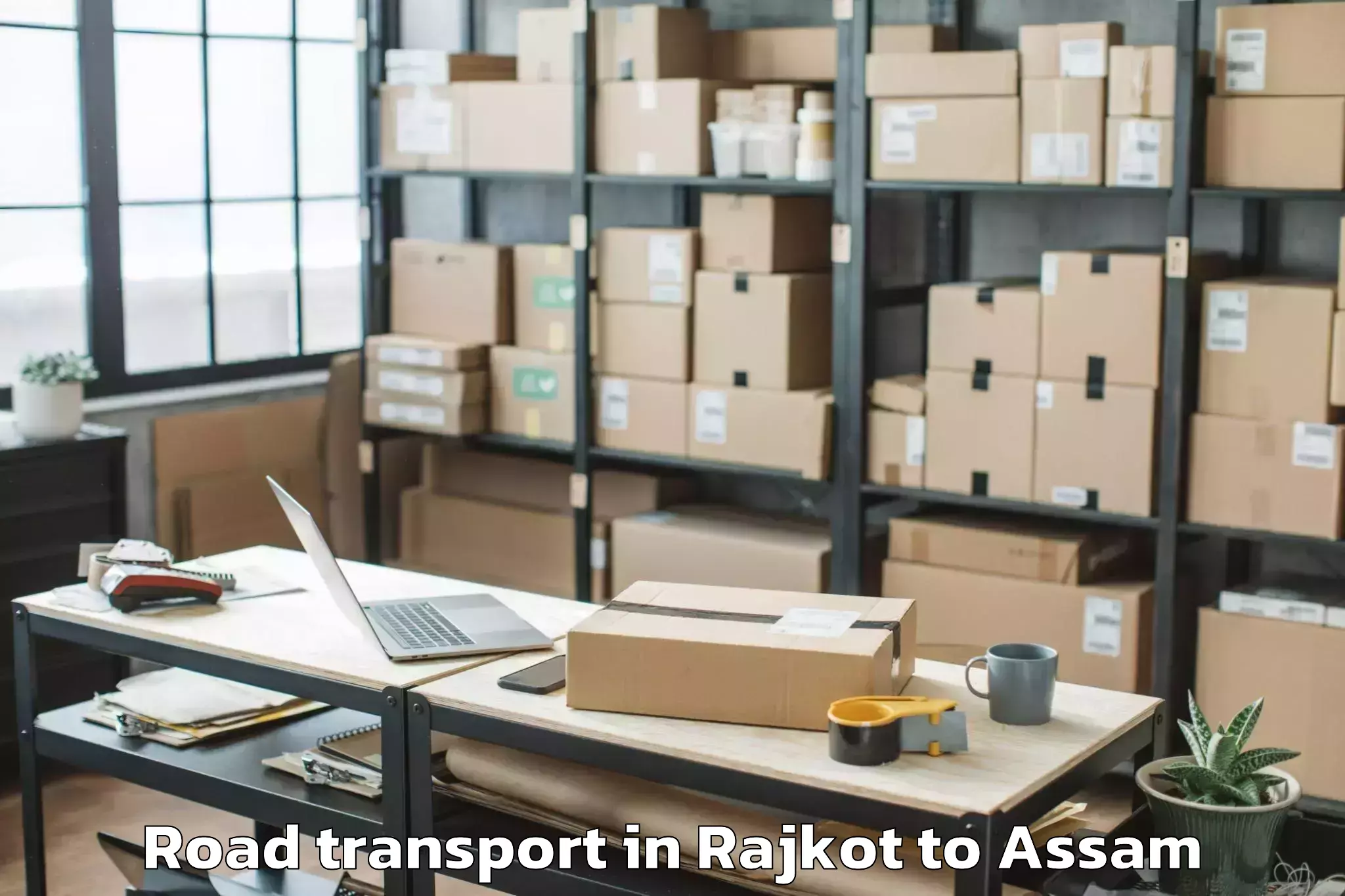 Efficient Rajkot to Pandu Road Transport